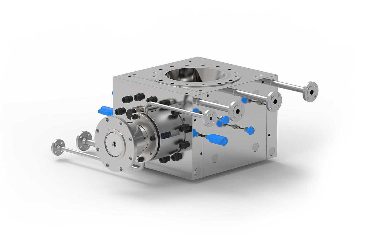 High efficient discharge gear pumps in AT design