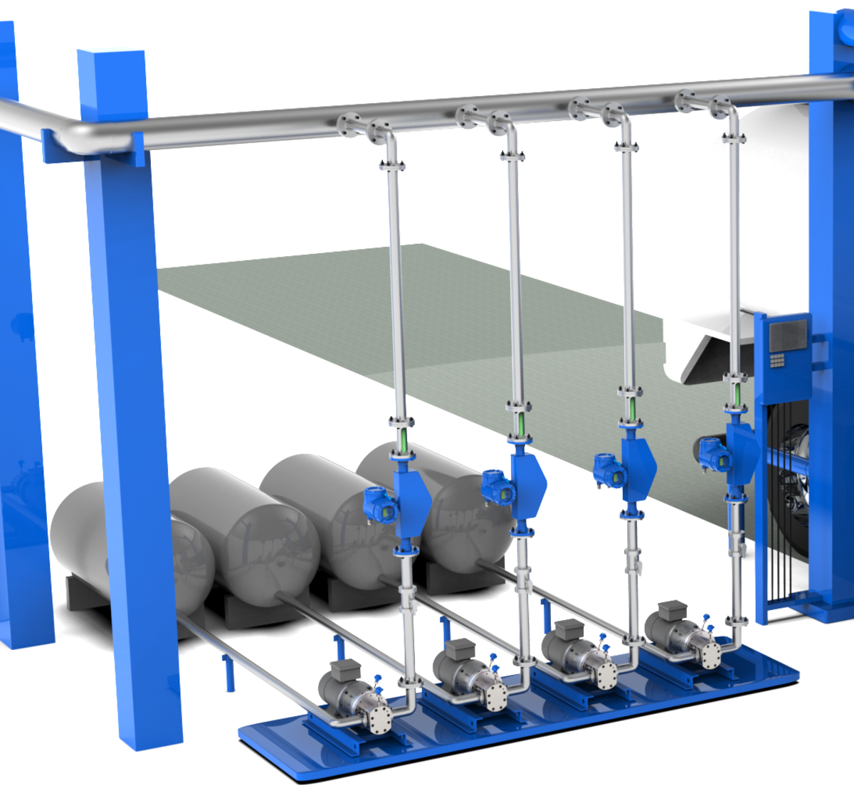 Tanker filling Dosing pumps for additives